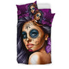 Housse de Couette Tête de Mort Rena Calavera - Purple