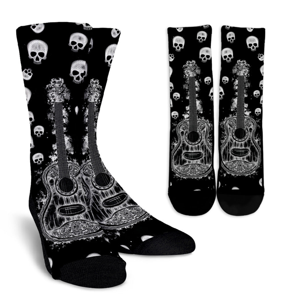 Chaussettes tete de mort melomane