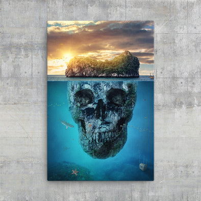 Tableau Tete de Mort 3 Wise Skulls – Blink Skull