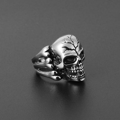 bague tete de mort chemin de vie profil