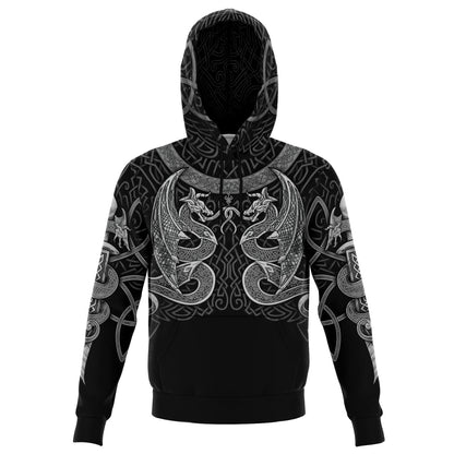 VIKING DRAGONS Silver - Sweat à Capuche 3D