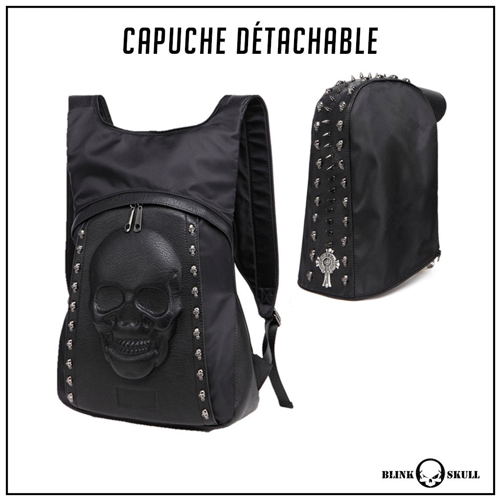 Sac à Dos Skull avec Capuche Intégrée