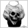 Sweat 3D Skull Black & White