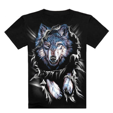 Tshirt Blue Wolf
