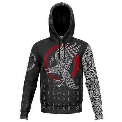 VIKING STONE RAVEN - Sweat à Capuche 3D