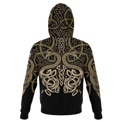 VIKING DRAONS Gold - Sweat à Capuche 3D