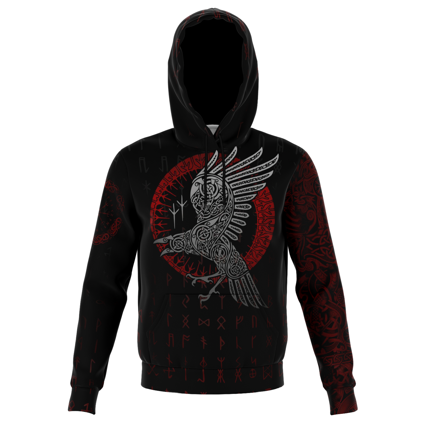 VIKING DARK RAVEN - Sweat à Capuche 3D